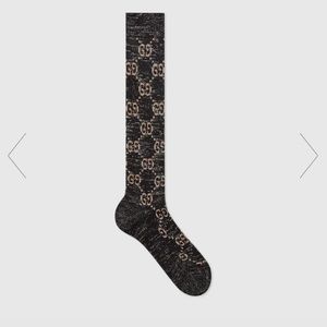 GUCCI - LAMÉ GG SOCKS